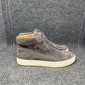 Frye Lena Zip Suede High Top Sneaker Bolt Grey Casual Women’s 9.5 M